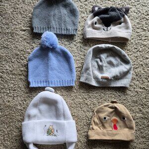 Baby Boy Beanies Size 3-12 Months Bundle